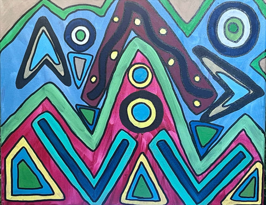 Starry Mountian 16x20